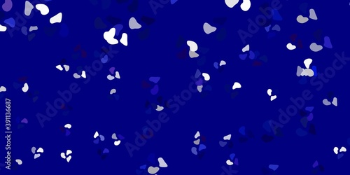 Light blue vector background with random forms.