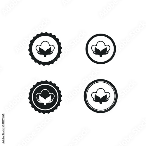 cotton icon symbol simple design element