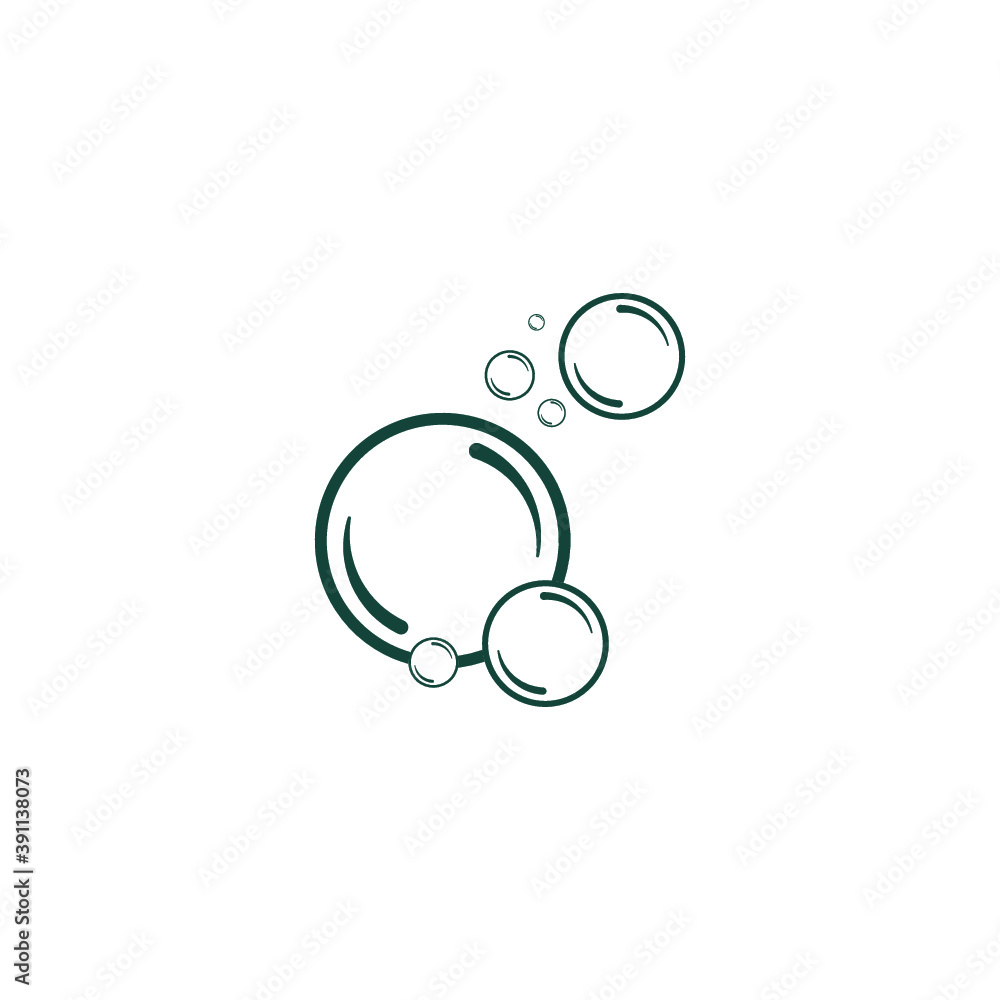bubble soap icon logo template bubble soap icon logo template