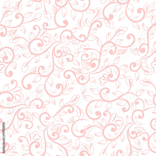 fabric design repeated floral pattern, seamless pattern. orange leaves with white background vector illustration textile.