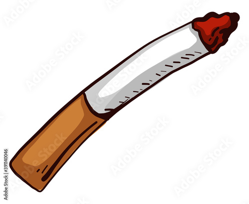 Long cigarette,illustration,vector on white background