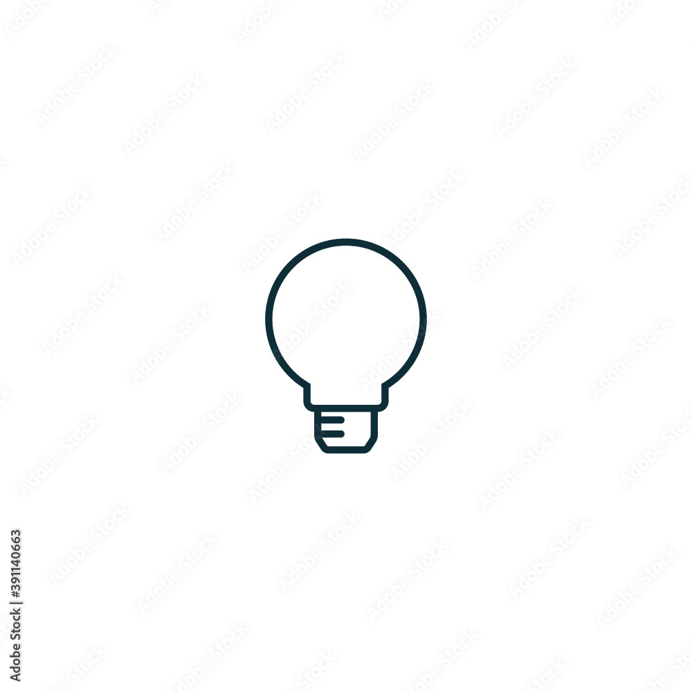 bulp lamp icon idea symbol simple design element bulp lamp icon idea symbol simple design element