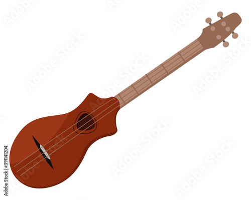 Dulcimer instument ,illustration,vector on white background