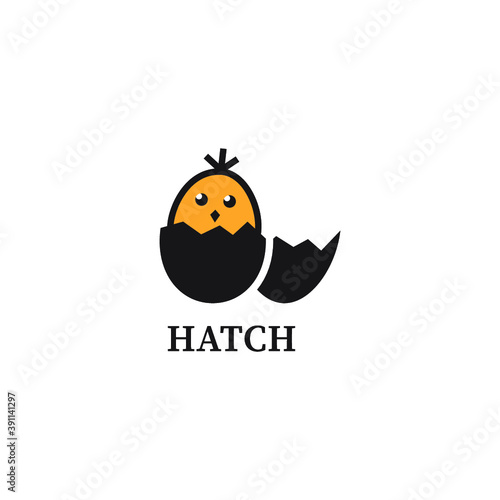 chicken egg hatch icon logo 