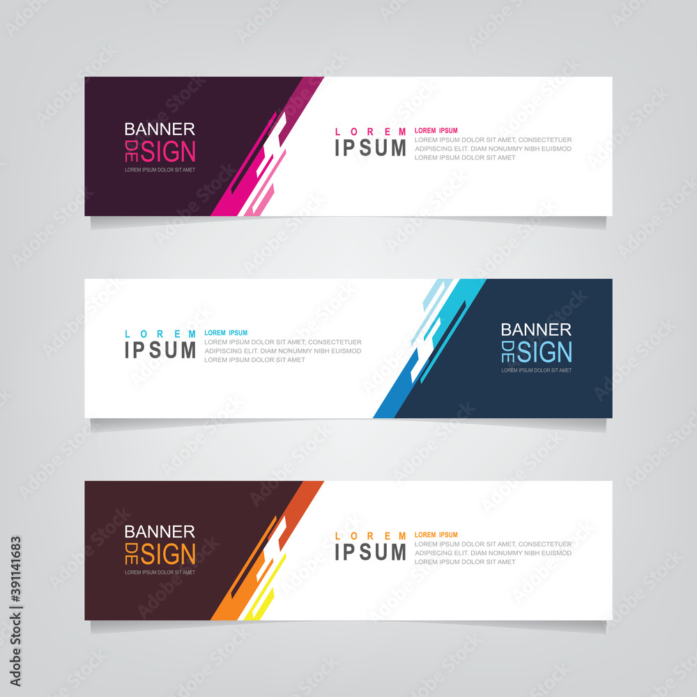 Vector abstract design web banner template. Web Design Elements Vector abstract design web banner template. Web Design Elements