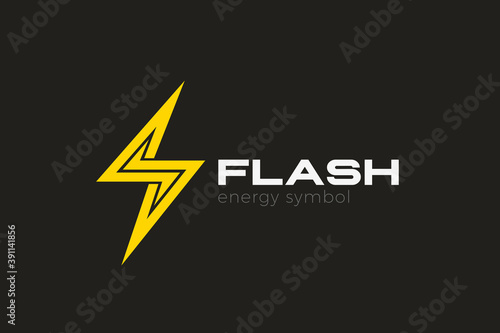 Flash Power Energy Logo Thunder Bolt design vector template.