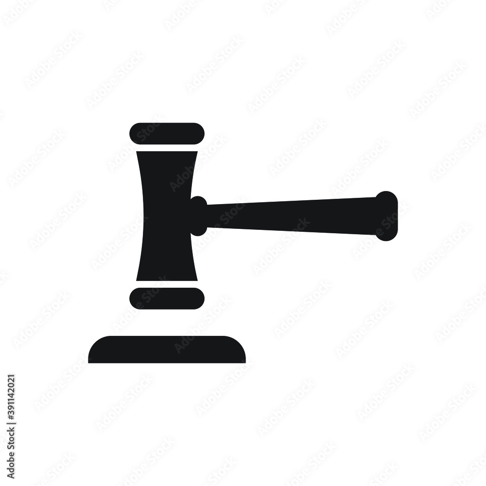 Auction Hammer icon design isolated on white background Auction Hammer icon design isolated on white background