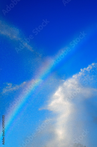 фотографія blue skies and rainbows