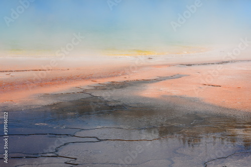 prismatic hot springs in park