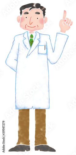 医者　ドクター　男性　説明　紹介　全身