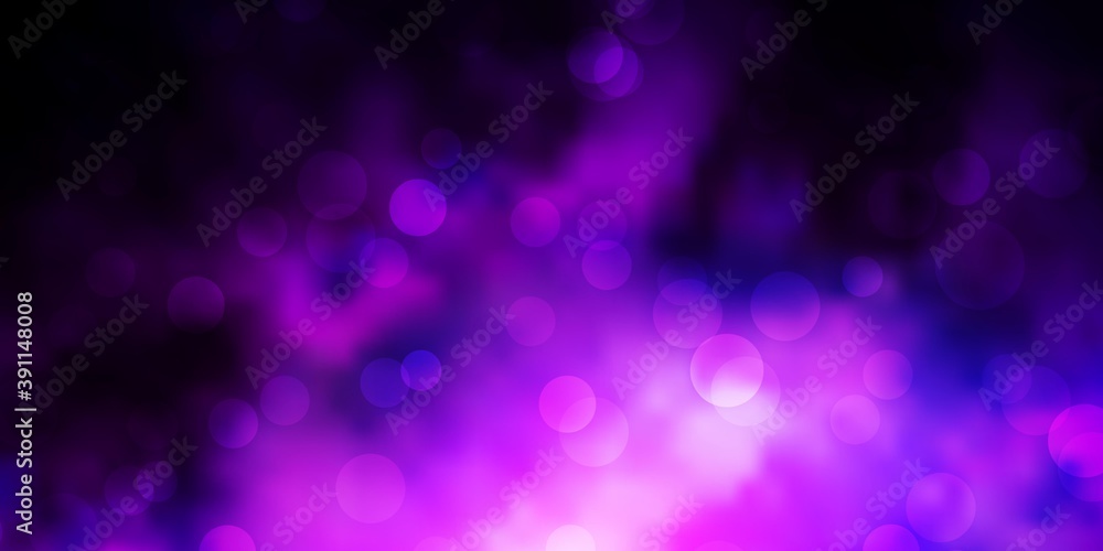 Dark Purple vector backdrop with dots. Dark Purple vector backdrop with dots.