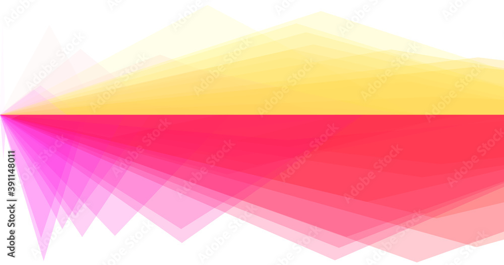 Colorful background in reflection and horizon, perfect for slides creation