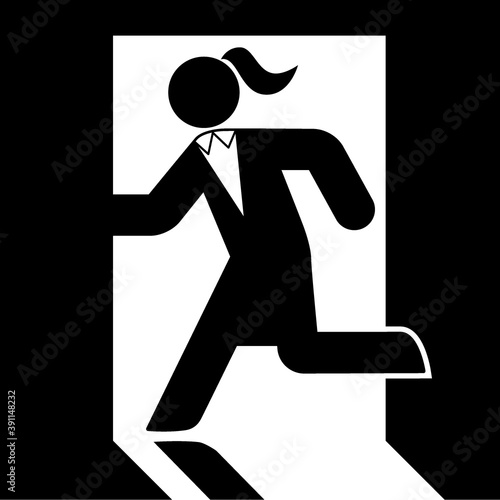 Escape Businesswoman