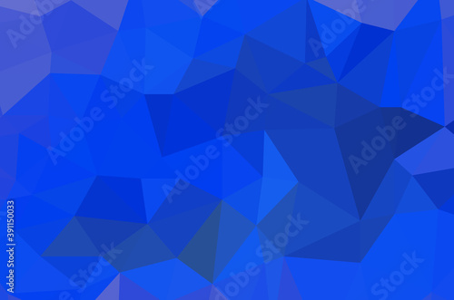 Blue vivid polygonal mosaic background, creative design templates Illustration