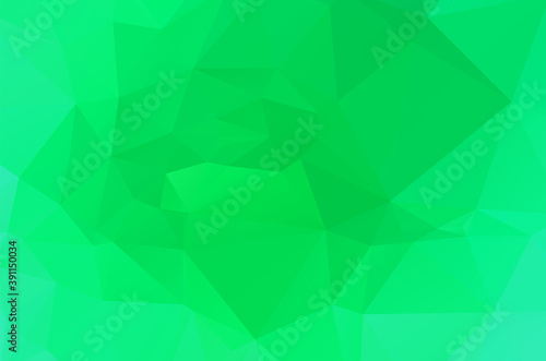 Gradient Green vector shining triangular layout. Glitter abstract illustration