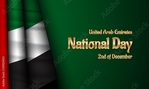 United Arab Emirates National Day Background.