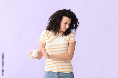 Young woman with dairy alle...