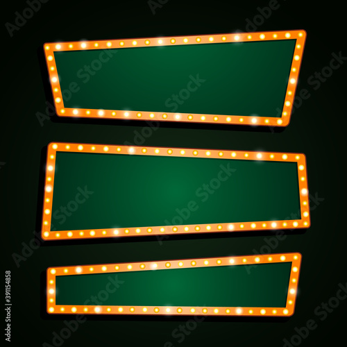 Copyspace vector theater sign banner