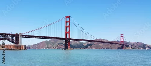 Obraz  z motywem golden gate bridge zoom background