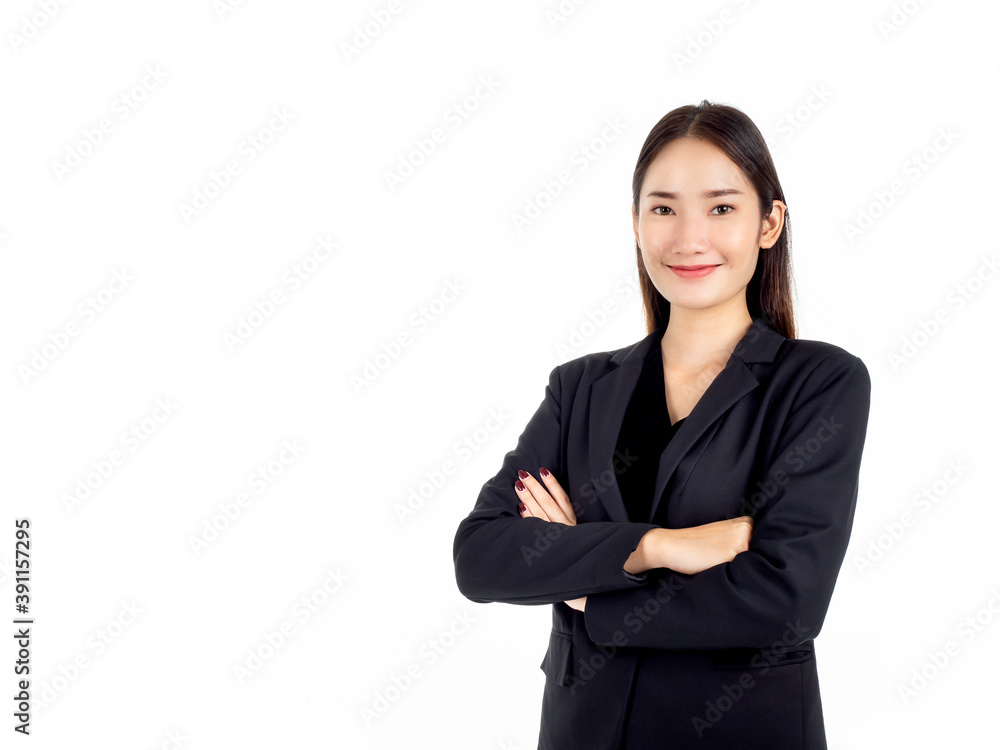 A pretty young Asian business woman in black suit. A pretty young Asian business woman in black suit.