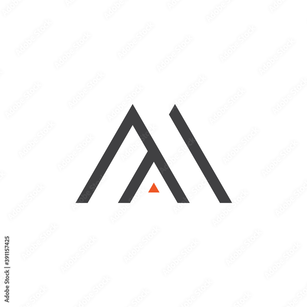 MA letter logo design vector MA letter logo design vector