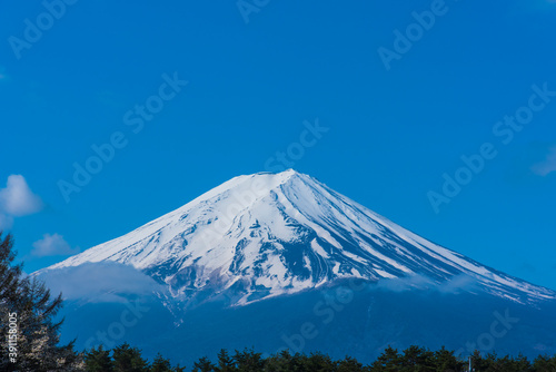 朝の富士山