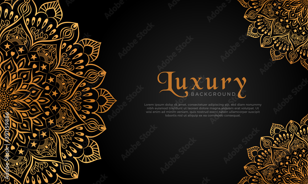 Luxury mandala background with floral ornament pattern. Hand drawn gold mandala design. Vector mandala template for decoration invitation, cards, wedding, logos, cover, brochure, flyer, banner. Luxury mandala background with floral ornament pattern. Hand drawn gold mandala design. Vector mandala template for decoration invitation, cards, wedding, logos, cover, brochure, flyer, banner.