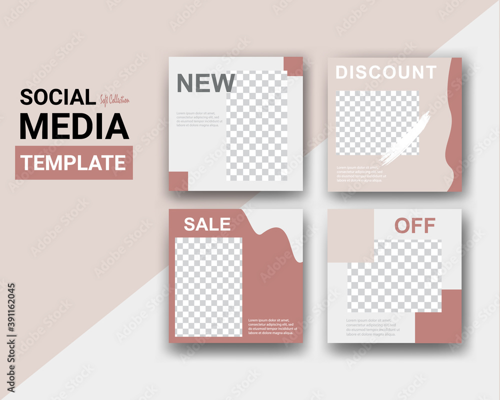 Modern promotion template for social media mobile apps. vector Modern promotion template for social media mobile apps. vector