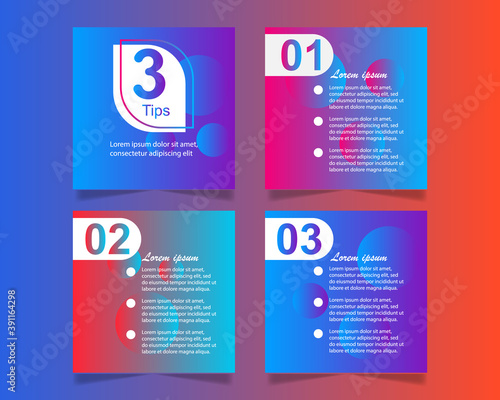 Modern promotion template for social media mobile apps. vector