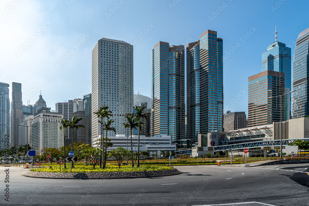Hong Kong's modern urban architectural landscape Hong Kong's modern urban architectural landscape