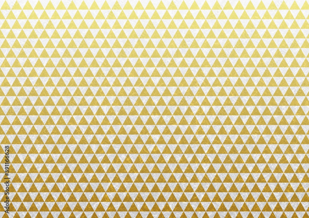 和紙に描かれた金色と銀色の鱗模様、日本の伝統模様素材 和紙に描かれた金色と銀色の鱗模様、日本の伝統模様素材