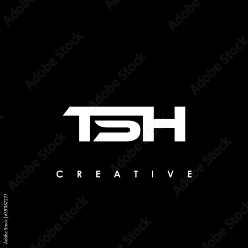 TSH Letter Initial Logo Design Template Vector Illustration photo