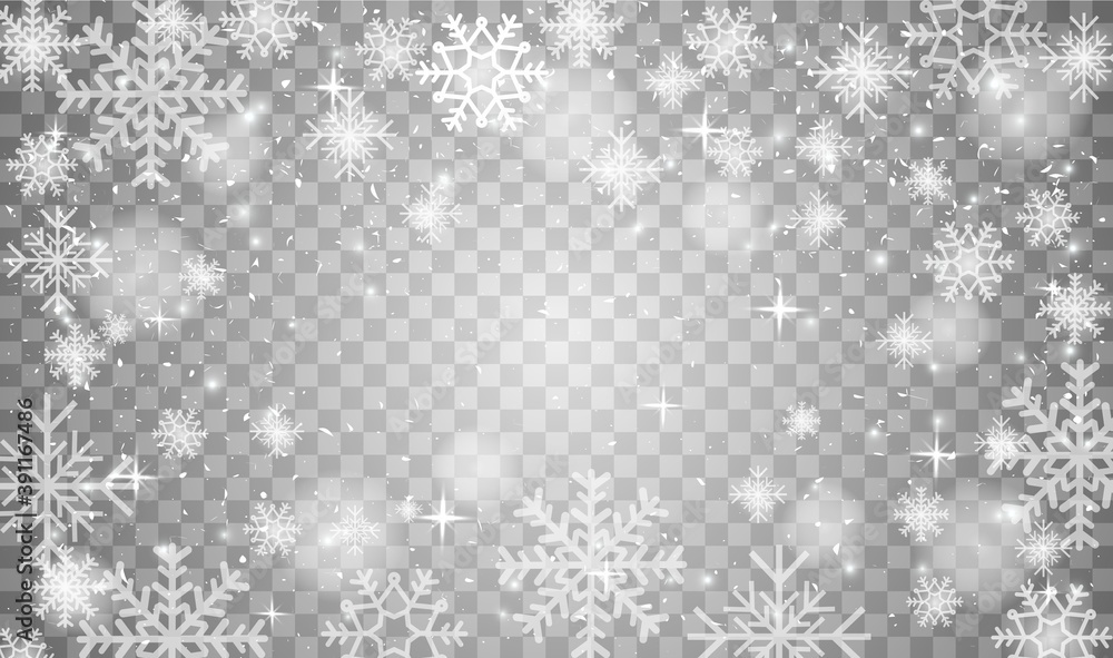 Snowflakes in different shapes and forms Snowflakes in different shapes and forms