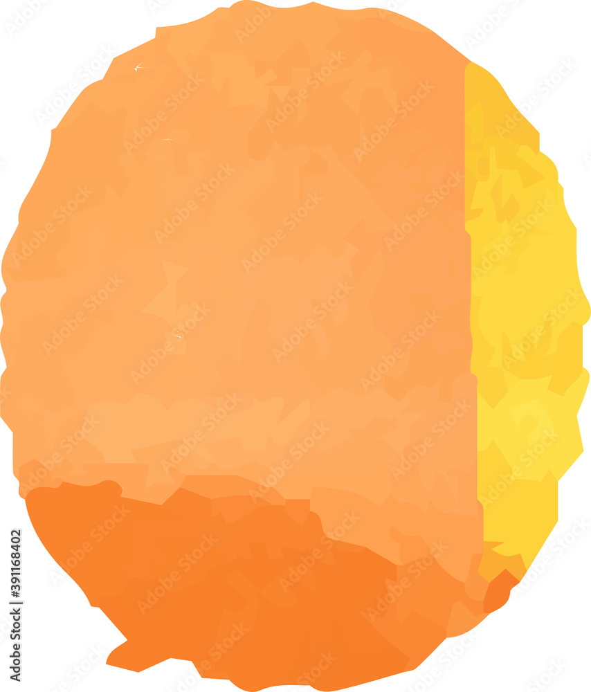 Warm Watercolor-like Cartoon speech balloon Warm Watercolor-like Cartoon speech balloon