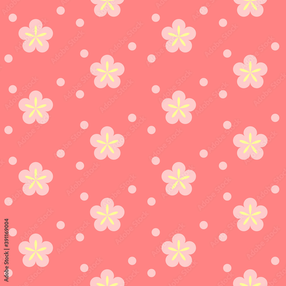 和柄パターン 花 Stock Vector Adobe Stock 和柄パターン 花 Stock Vector Adobe Stock