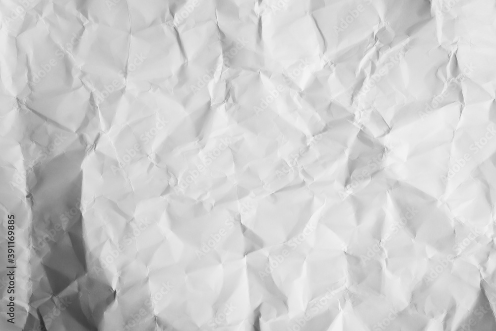 White crumpled paper background texture White crumpled paper background texture