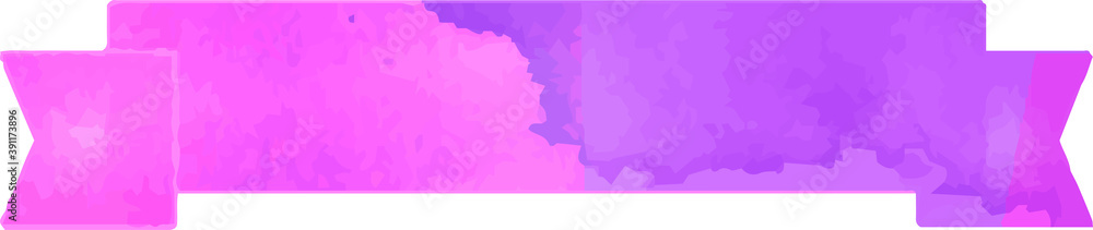 Purple Watercolor-like title ribbon