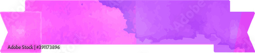 Purple Watercolor-like title ribbon