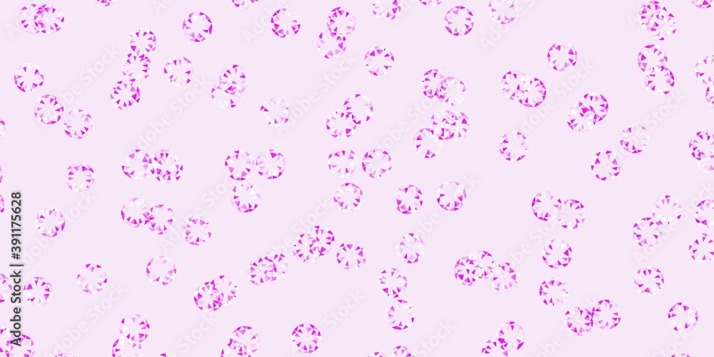 Light purple, pink vector texture with disks.