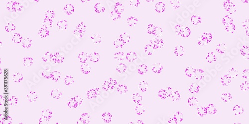 Light purple, pink vector texture with disks.