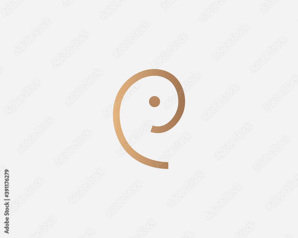 Abstract linear vector elephant whale fish logo icon design in minimal style. Universal luxury premium symbol logotype isolated on light background. Abstract linear vector elephant whale fish logo icon design in minimal style. Universal luxury premium symbol logotype isolated on light background.