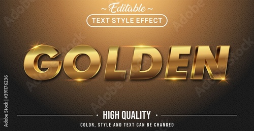 3D luxury golden text effect - Editable text effect