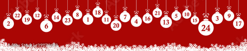 advent calendar 1 to 24 on christmas presents