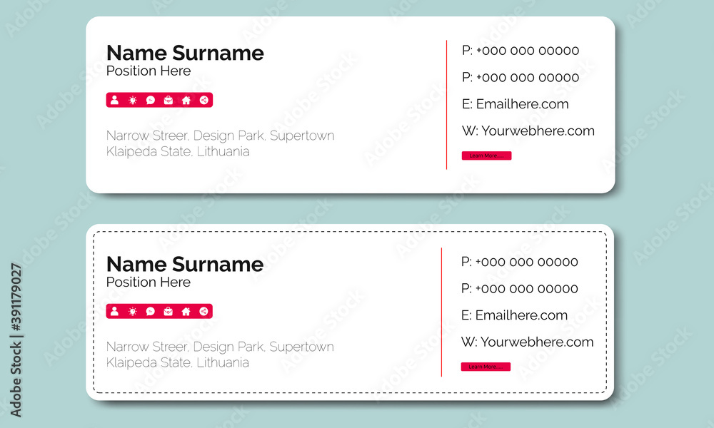 Email Signature, Set of email signature template design, Modern Email Signature template, Email Signature, Set of email signature template design, Modern Email Signature template,