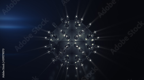 Round thing with light bulb...