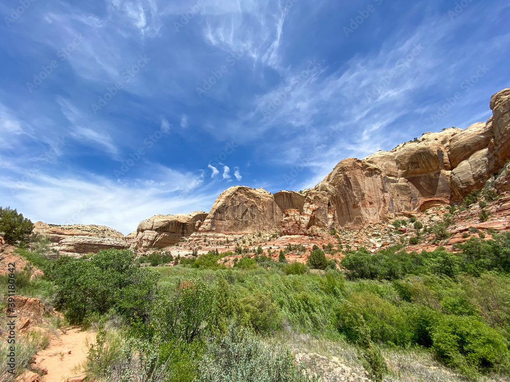 Fototapeta premium red rocks and sky
