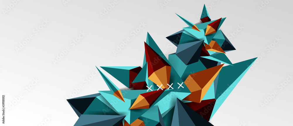 3d low poly abstract shape background vector illustration 3d low poly abstract shape background vector illustration