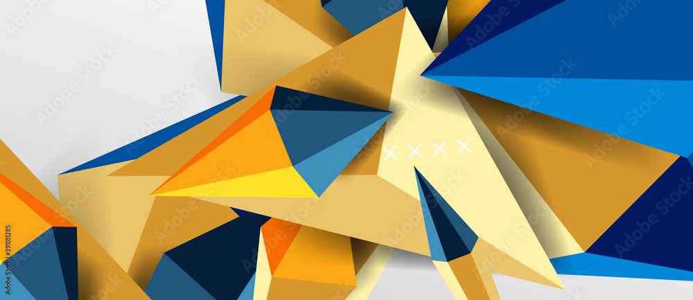 3d low poly abstract shape background vector illustration 3d low poly abstract shape background vector illustration