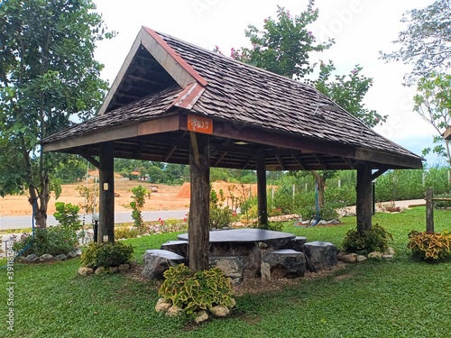 wooden house in the forest