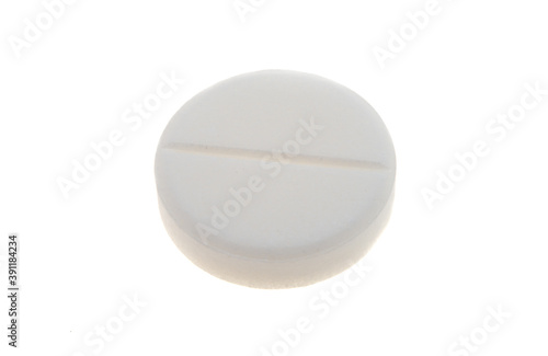 white pill isolated